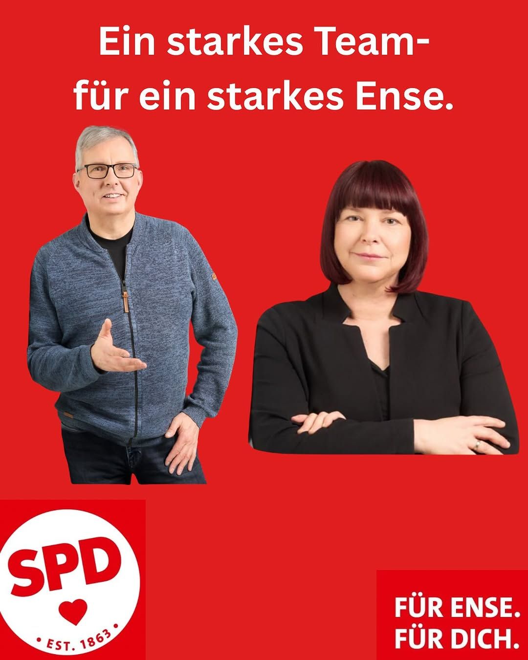 Instagram-Beitrag von SPD Ense: ✨ Verlässlichkeit & Erfahrung für Ense ✨

Die neue SPD-Fraktion im Rat der Gemeinde Ense hat ihren...
