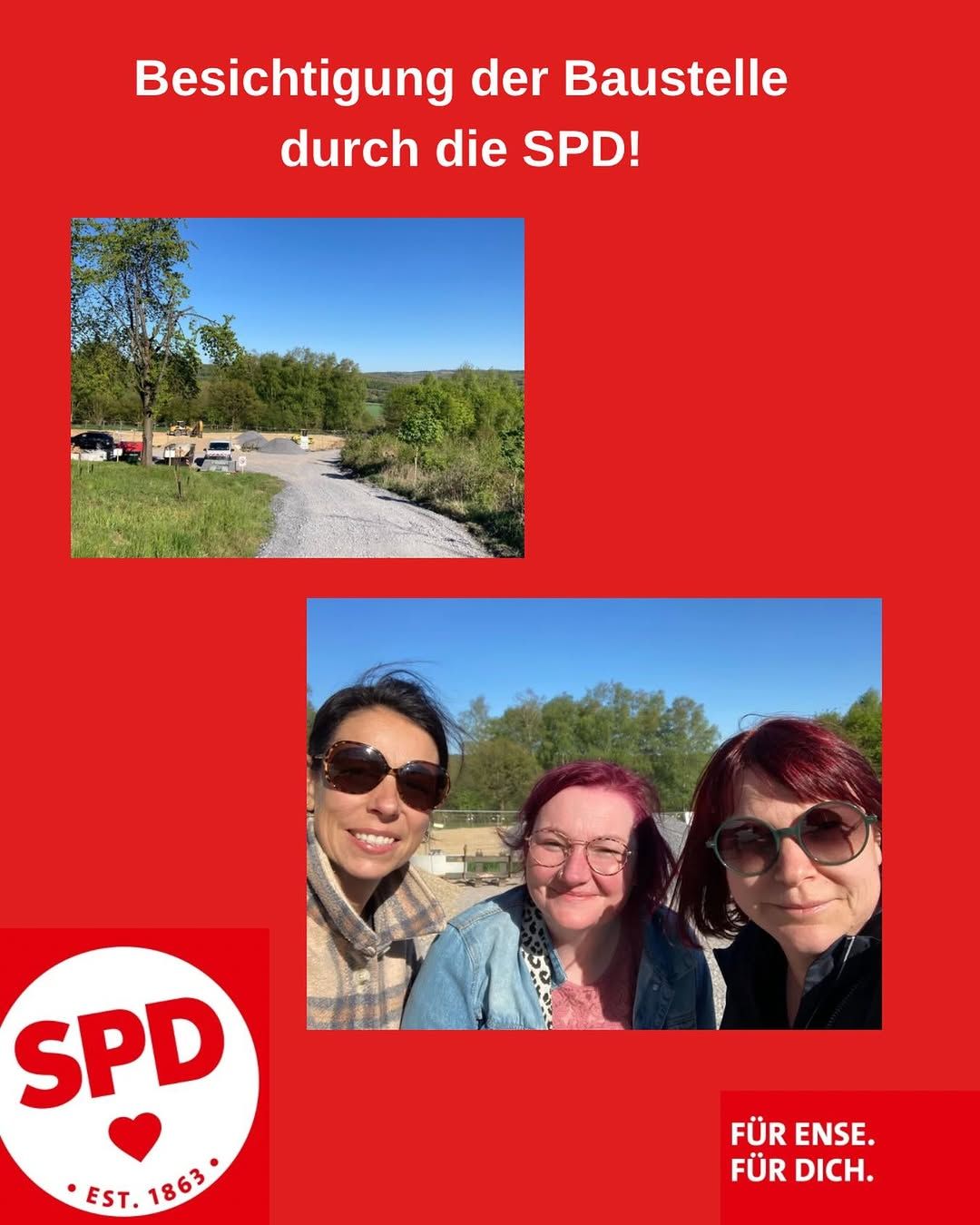 Instagram-Beitrag von SPD Ense: Heute haben wir uns als SPD Ense vor Ort ein Bild gemacht: In Höingen entsteht aktuell ein neues...