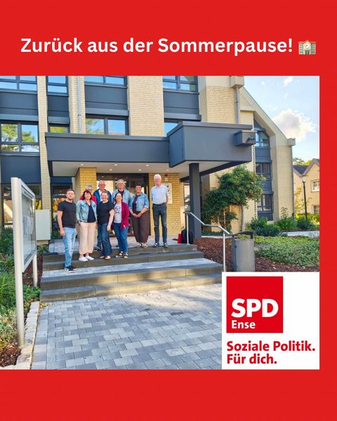 Instagram-Beitrag von SPD Ense: 🏛️ Zurück aus der Sommerpause!
Die erste Sitzung nach der Sommerpause liegt hinter uns. Auf der Ta